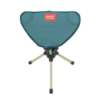 Grand Trunk COMP-05 Compass Stool, 3 in W, 3 in D, 11 in H, Aluminum Frame, Spruce Green Frame - 2