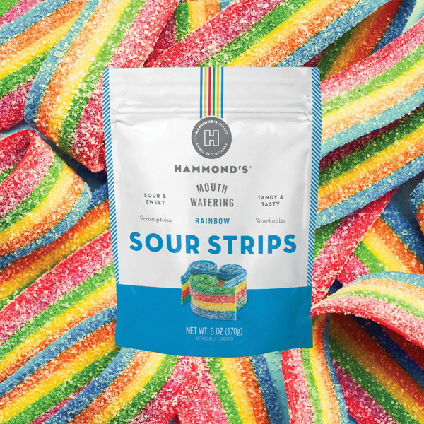 Hammond's LK03108 Candy Strip, Rainbow Sour - 3