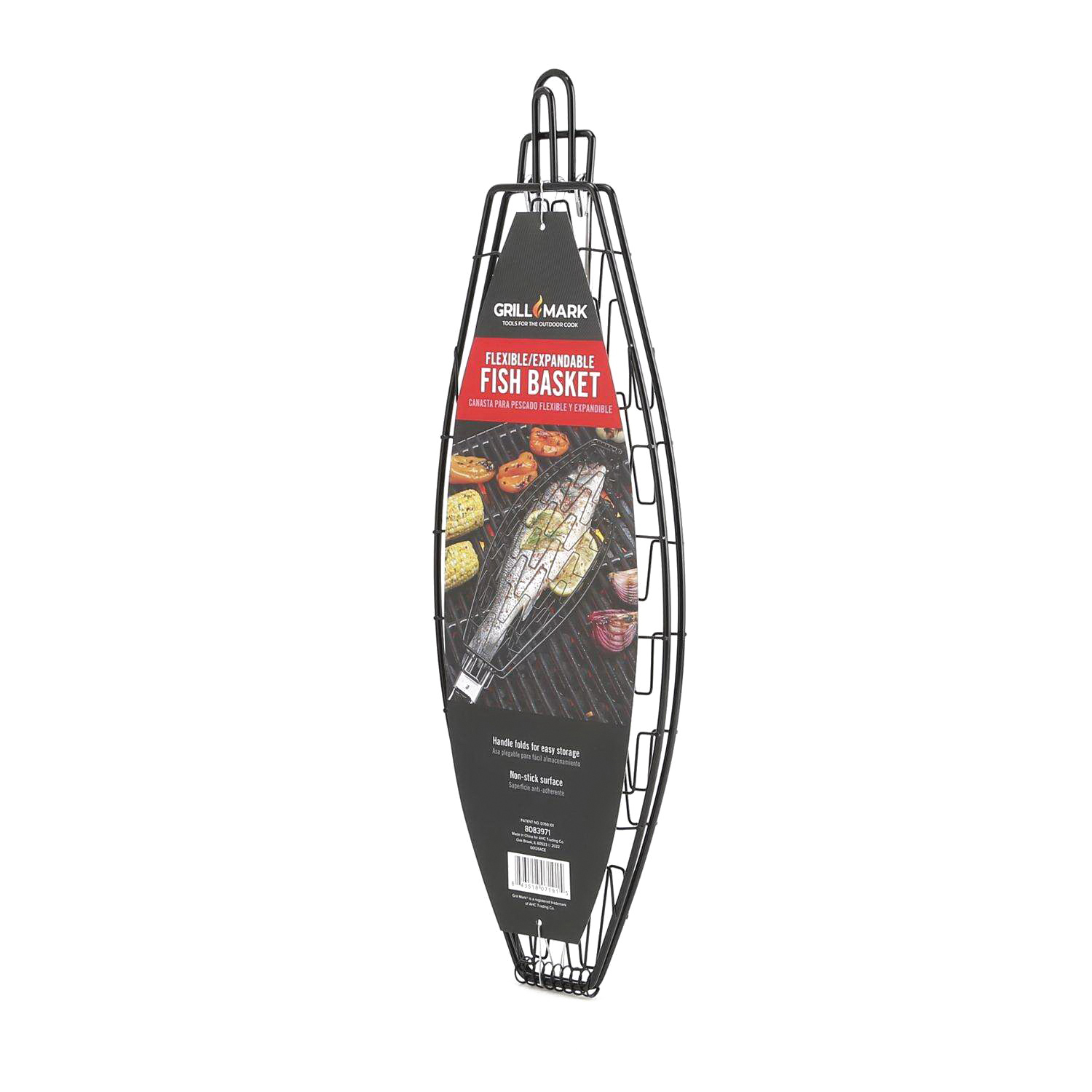 Grillmark 00126ACE Fish Basket, Steel, Black/Silver - 3