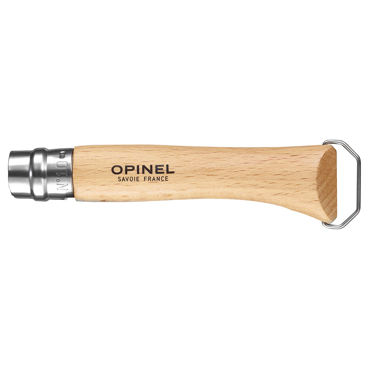 Opinel 002144 Corkscrew Folding Knife with Bottle Opener, 3.92 in L Blade, Stainless Steel Blade - 3