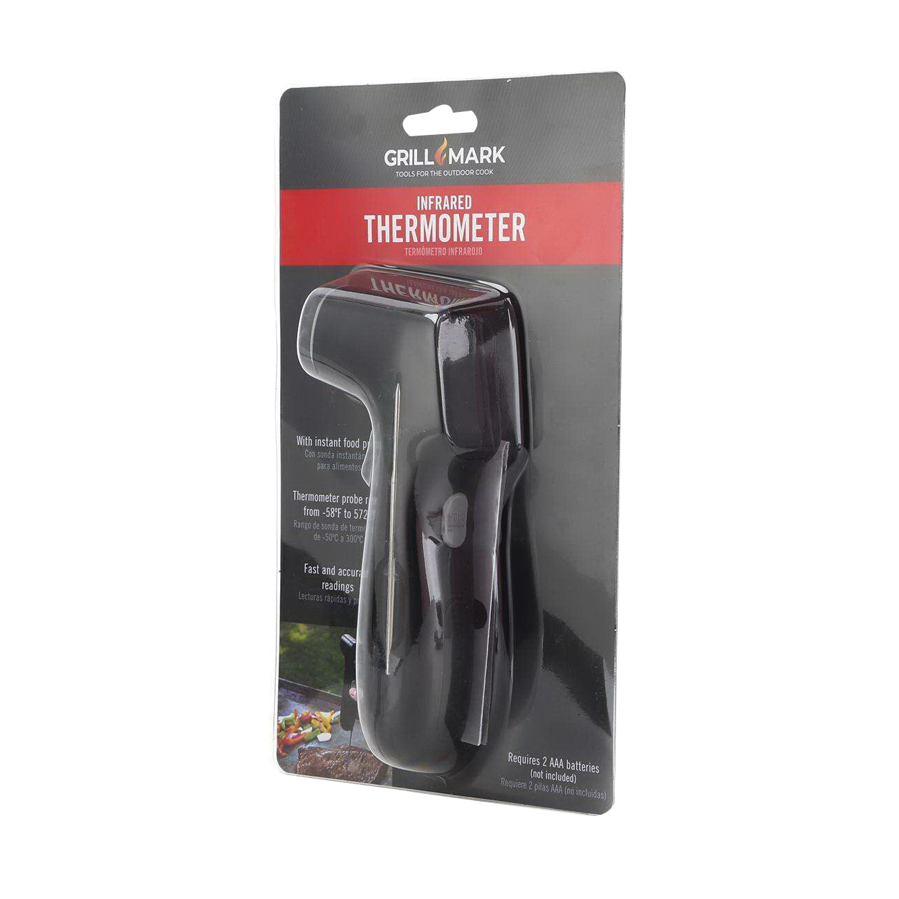 Grillmark 08813ACE Instant Read Infrared Cooking Thermometer, Digital Display, Black - 3