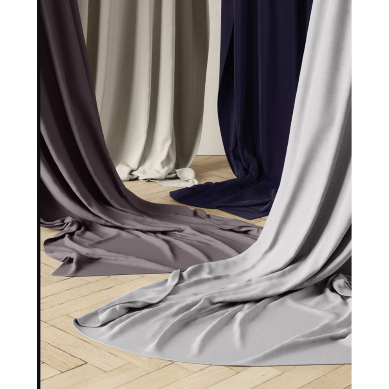 umbra Twilight Series 1017283-149 Blackout Curtain Set, 63 in L, 52 in W, Pocket-Tab Pattern, Polyester, Charcoal - 3