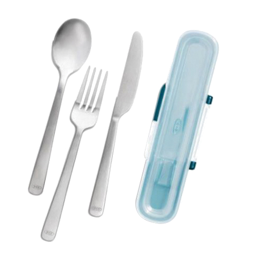 Good Grips Prep & Go Series 11301400 Utensils Set With Case, 4-Piece, Stainless Steel - 3