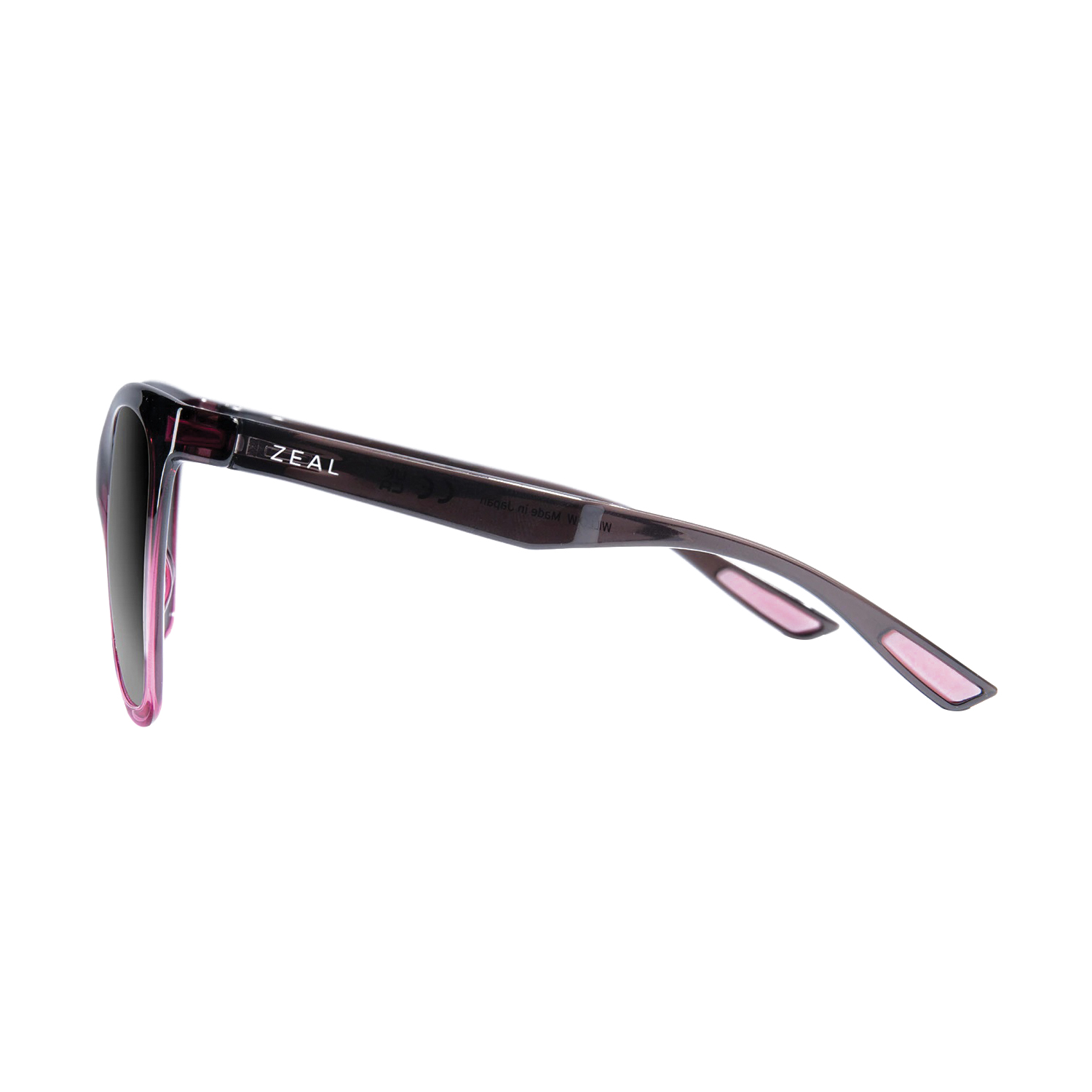 Zeal Optics Willow 12696 Plant-Based Sunglasses, Cat Eye, Z-Resin Bio-Plastic, Raspberry Fade - 3