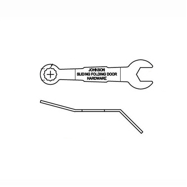 Johnson Hardware 1712 Adjustment Wrench, Zinc - 2
