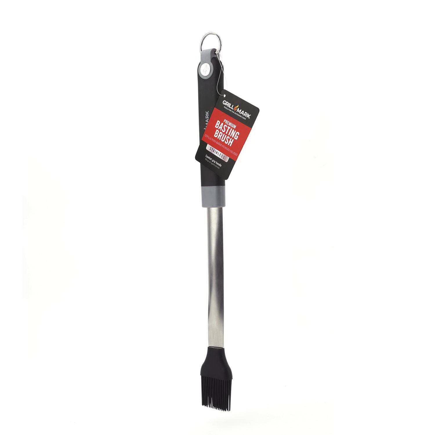 Grillmark 20173ACE Grill Basting Brush, Silicone/Steel Bristle, Plastic Handle - 2