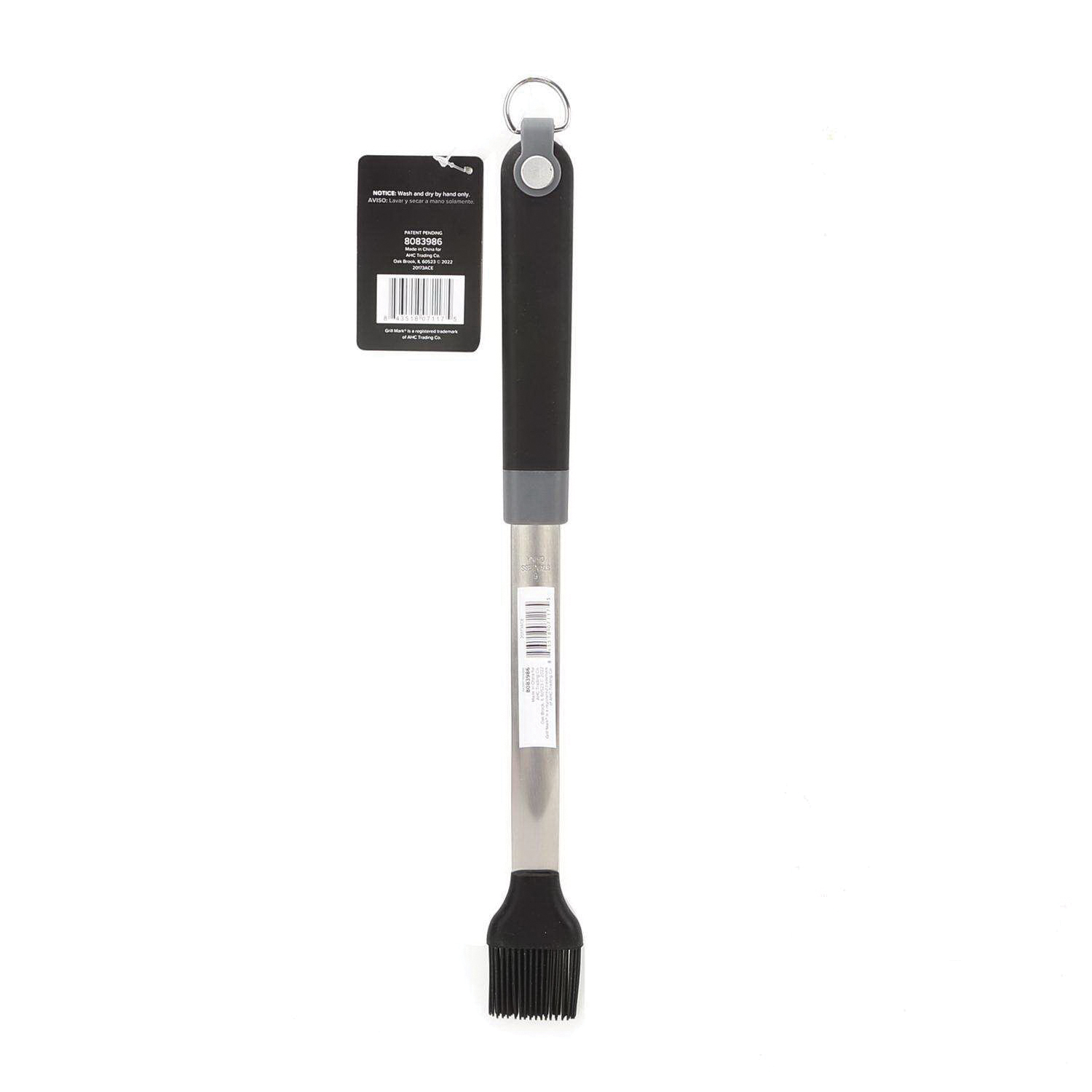 Grillmark 20173ACE Grill Basting Brush, Silicone/Steel Bristle, Plastic Handle - 3