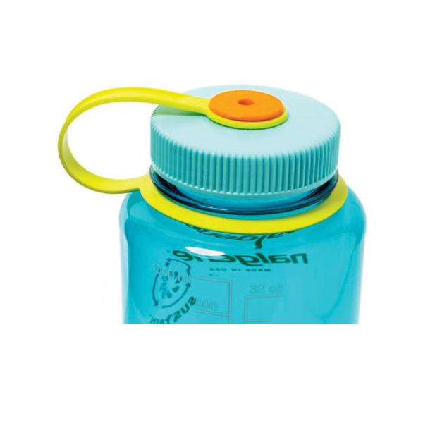 Nalgene 2020-0432 Sustain Water Bottle, 32 oz Capacity, Tritan Renew, Cerulean, Wide Mouth Lid - 2