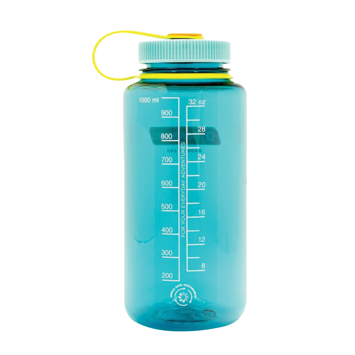 Nalgene 2020-0432 Sustain Water Bottle, 32 oz Capacity, Tritan Renew, Cerulean, Wide Mouth Lid - 3