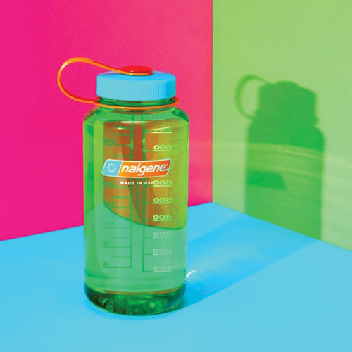 Nalgene 2020-4532 Sustain Water Bottle, 32 oz Capacity, Tritan Renew, Pear, Wide Mouth Lid - 4