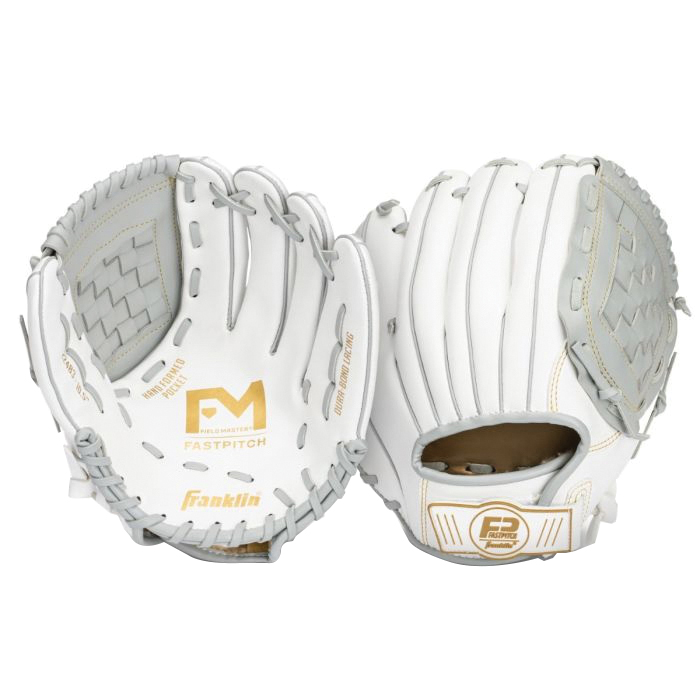 Franklin Sports 22485 Softball Gloves, 12 in L, Leather, Black/White - 3