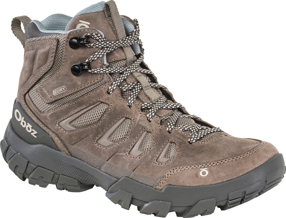 Oboz Sawtooth X Mid Series 24002-RCK-7W Hiking Boots, 7, W, Rockfall, Leather, Lace-Up - 2