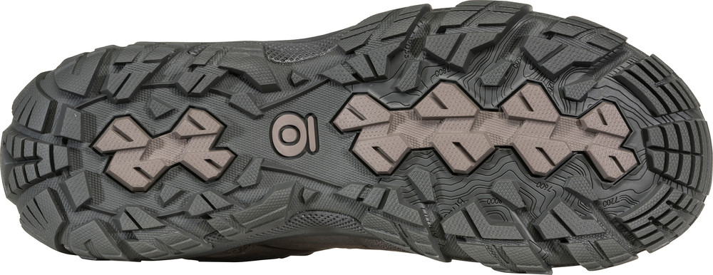 Oboz Sawtooth X Mid Series 24002-RCK-7W Hiking Boots, 7, W, Rockfall, Leather, Lace-Up - 3
