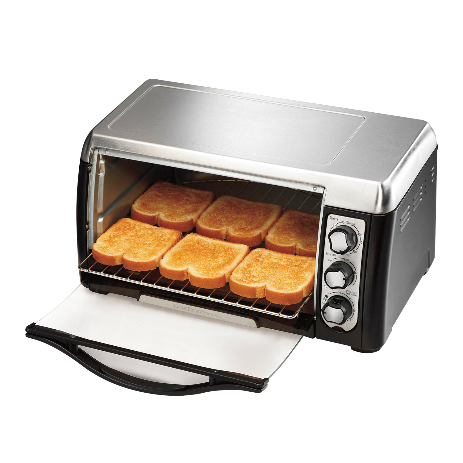 Hamilton Beach 31330D Toaster Oven, 1400 W, 6-Slice, Black - 4