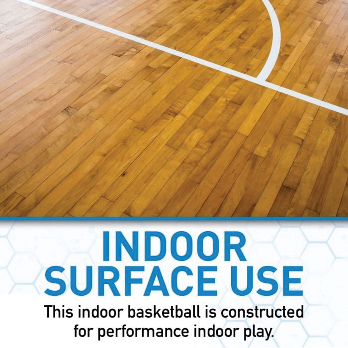 Franklin Sports 32048 Basketball, 28-1/2 in Dia, Rubber, Black/Orange - 3