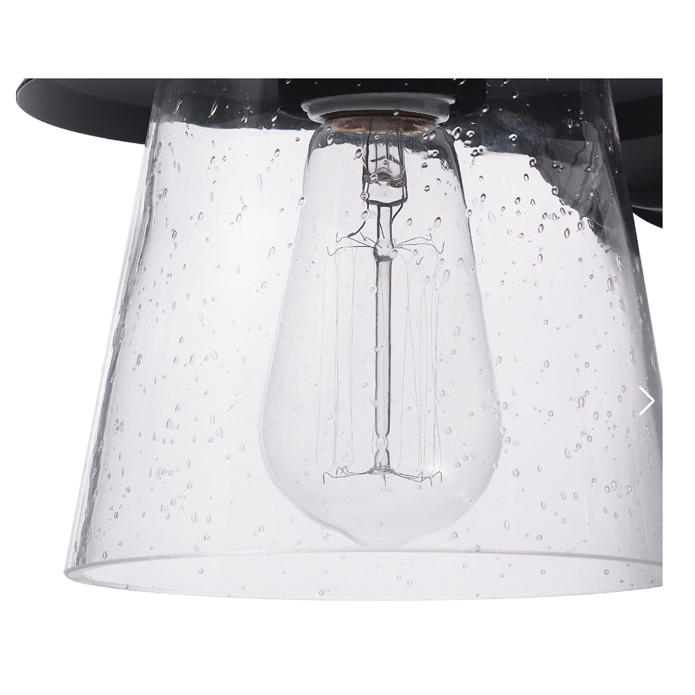 globe Juno Series 32982 Farmhouse Motion Sensor Outdoor Wall Sconce, 120 V, Incandescent, LED Lamp, Metal Fixture - 5