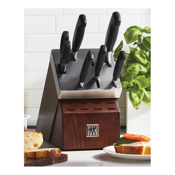Zwilling 33423-008 Self-Sharpening Knife Block Set, 7-Piece, Polypropylene/Steel, Black/Silver, Matte - 5