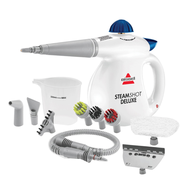 Bissell Steam Shot 39N75 Handheld Steam Cleaner and Sanitizer, 1000 W, 6.6 oz Tank, White