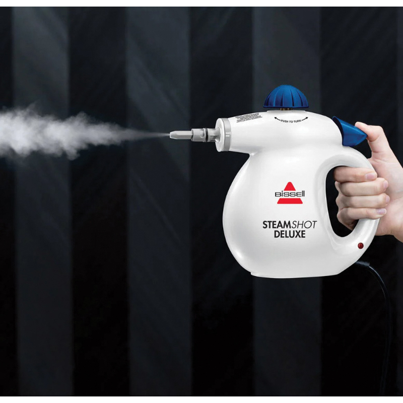 Bissell Steam Shot 39N75 Handheld Steam Cleaner and Sanitizer, 1000 W, 6.6 oz Tank, White - 2