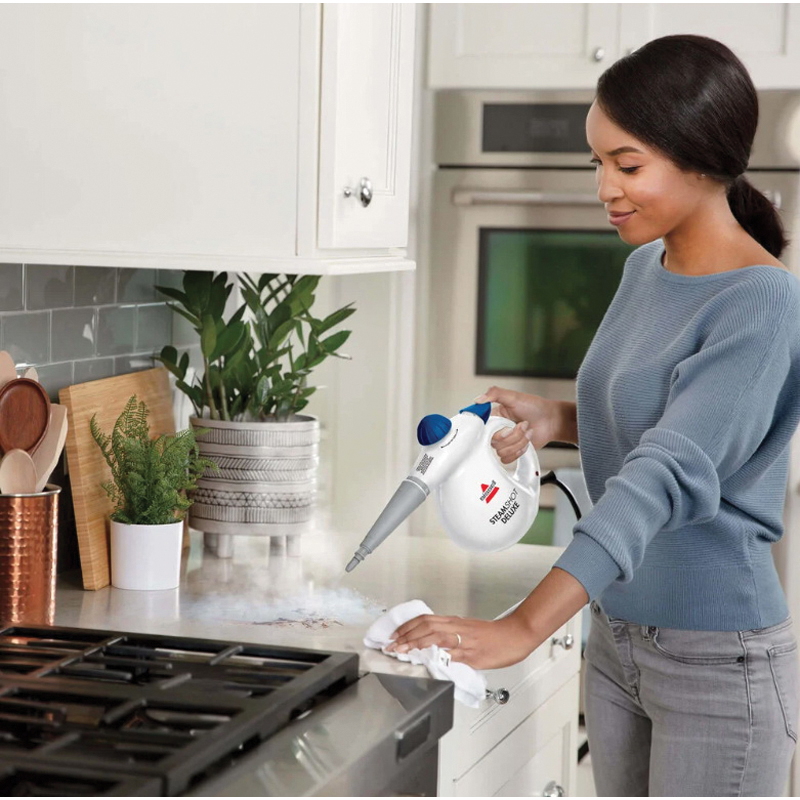 Bissell Steam Shot 39N75 Handheld Steam Cleaner and Sanitizer, 1000 W, 6.6 oz Tank, White - 3