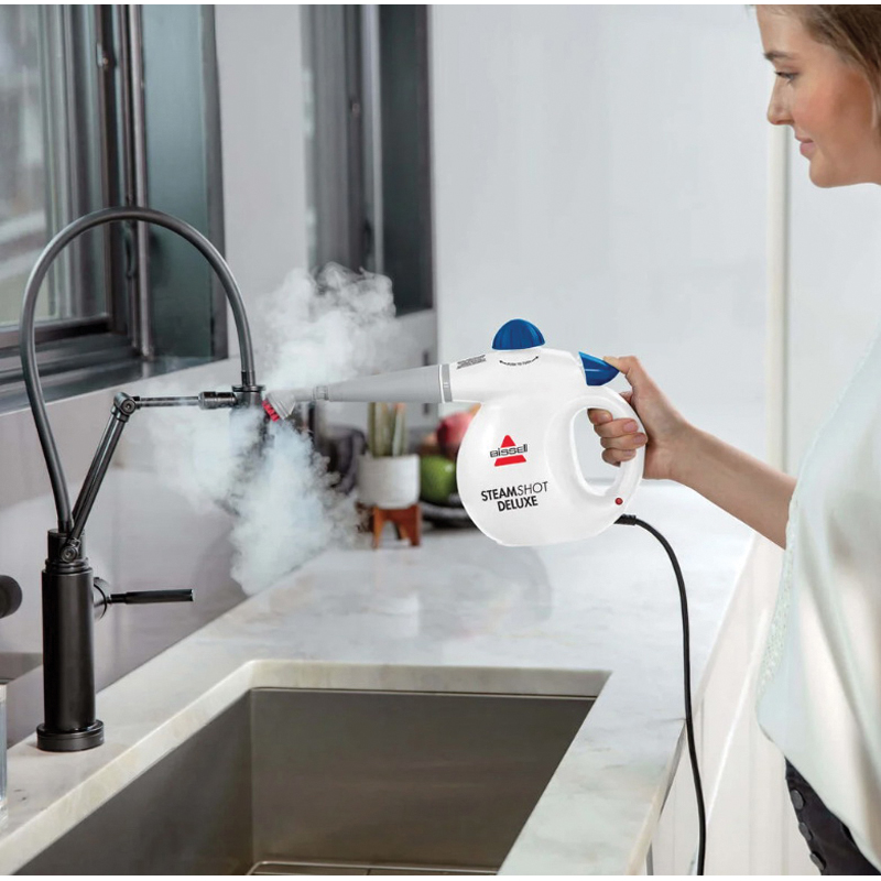 Bissell Steam Shot 39N75 Handheld Steam Cleaner and Sanitizer, 1000 W, 6.6 oz Tank, White - 4