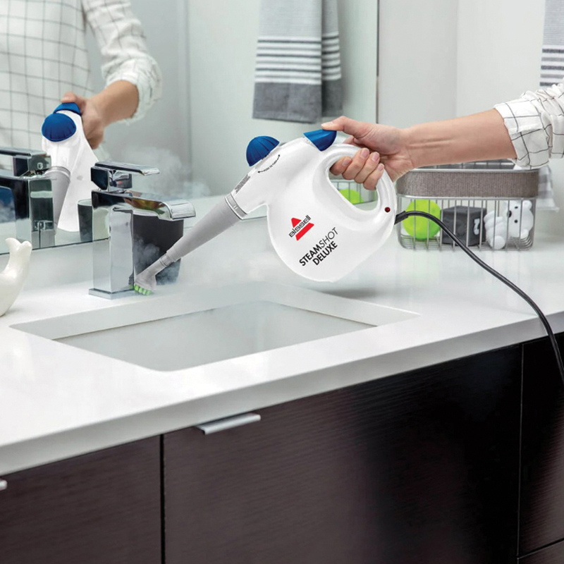 Bissell Steam Shot 39N75 Handheld Steam Cleaner and Sanitizer, 1000 W, 6.6 oz Tank, White - 5