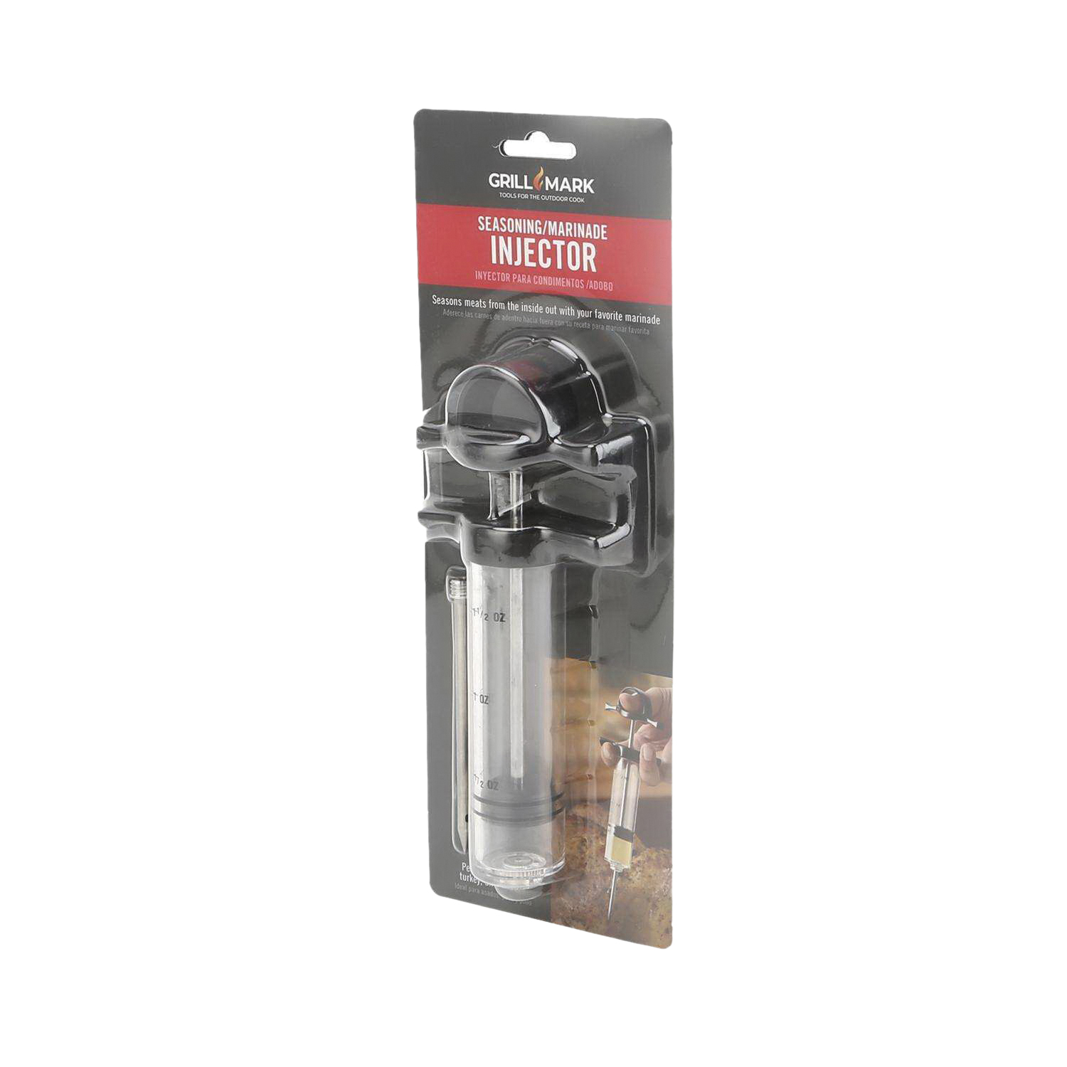 Grillmark 40100ACE Season Injector, Plastic Body, Black/Silver - 3