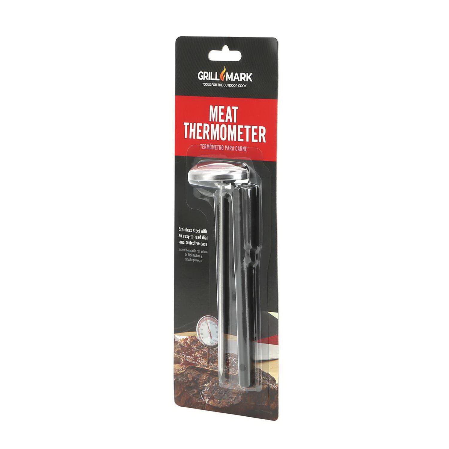 Grillmark 40293ACE Instant Read Meat Thermometer, Dial Display, 5 in L Probe, Stainless Steel Probe Material, Silver - 3