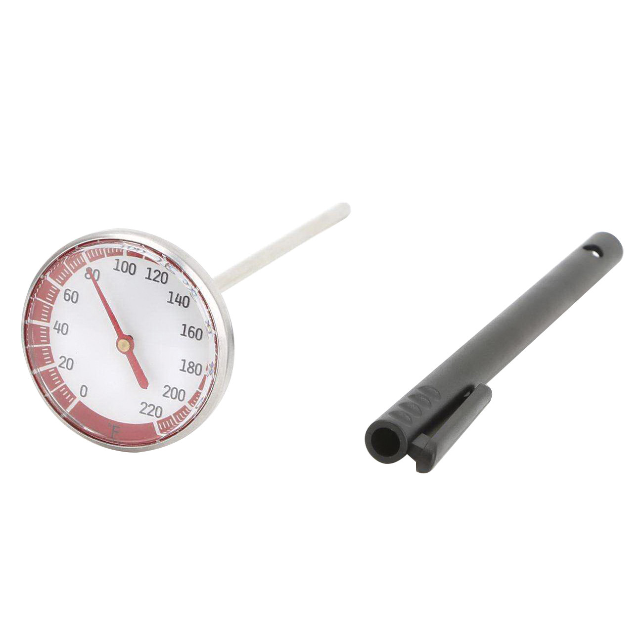 Grillmark 40293ACE Instant Read Meat Thermometer, Dial Display, 5 in L Probe, Stainless Steel Probe Material, Silver - 4