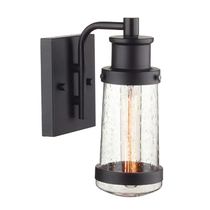 globe Bennett Series 44315 Vintage Outdoor Wall Sconce, 120 V, Incandescent, LED Lamp, 220 Lumens, 2200 K Color Temp - 2