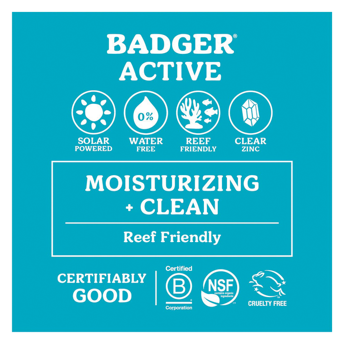 Badger 47100 Active Mineral Sunscreen, Cream, Clear, 2.9 fl-oz Tube - 3