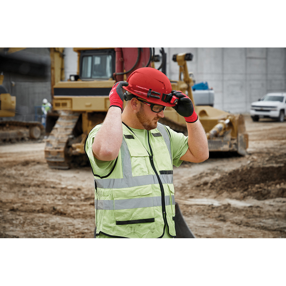 Milwaukee 48-73-1101 Hard Hat, 4-Point Suspension, HDPE Shell, White, Class: E - 4
