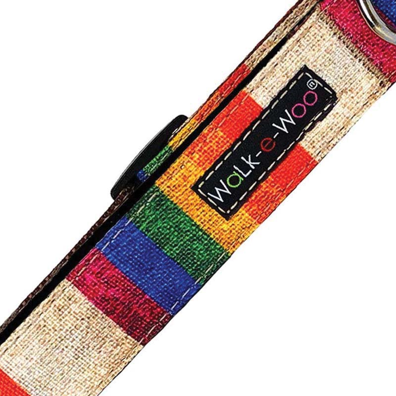 WaLk-e-Woo 510 Dog Lead, 5 ft L, 1 in W, Rainbow Pride, Snap Hook - 2