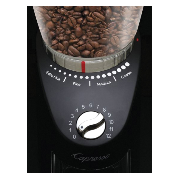 Capresso Infinity Plus Series 570.01 Coffee Grinder, 4 oz Ground Container, 11 oz Hopper, 120 V, 60 Hz, 100 W, ABS - 2
