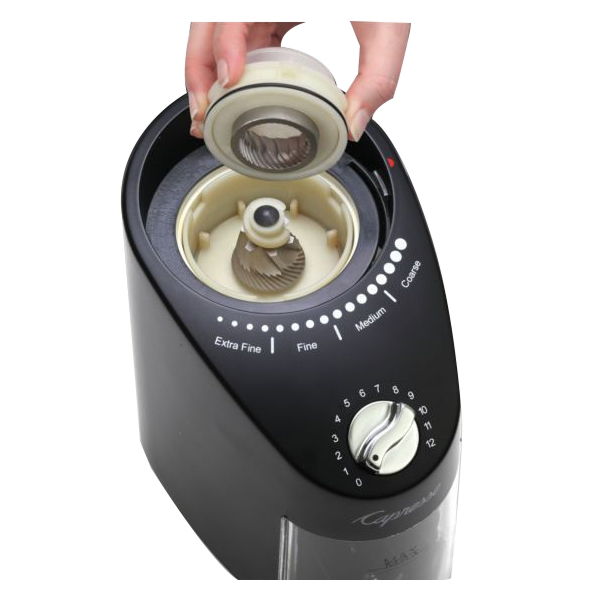 Capresso Infinity Plus Series 570.01 Coffee Grinder, 4 oz Ground Container, 11 oz Hopper, 120 V, 60 Hz, 100 W, ABS - 3