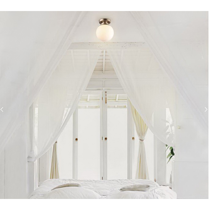 globe Portland Series 65792 Semi-Flush Mount Ceiling Lighting, 120 V, 1-Lamp, Halogen, Incandescent, LED Lamp - 4