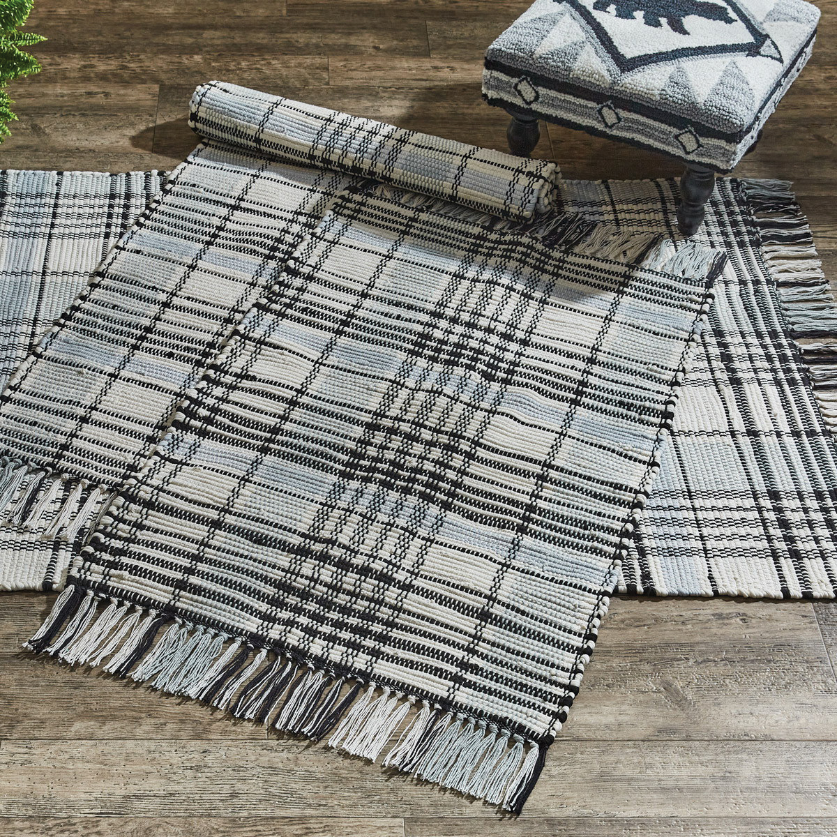 Park Designs 6978-250 Rug, 3 ft L, 2 ft W, Rectangular, Refined Rustic Rag Pattern, Cotton Rug - 2