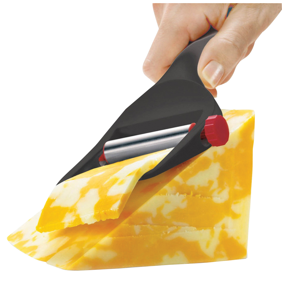 Cuisipro 747078 Cheese Slicer, Stainless Steel Blade, Nylon Handle, Black, Dishwasher Safe: Yes - 3