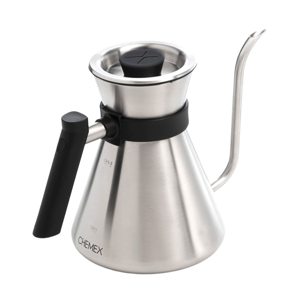 Chemex CHT-SS-1-B Kettle, 1.2 L, Stainless Steel, Brushed/Matte Black - 3