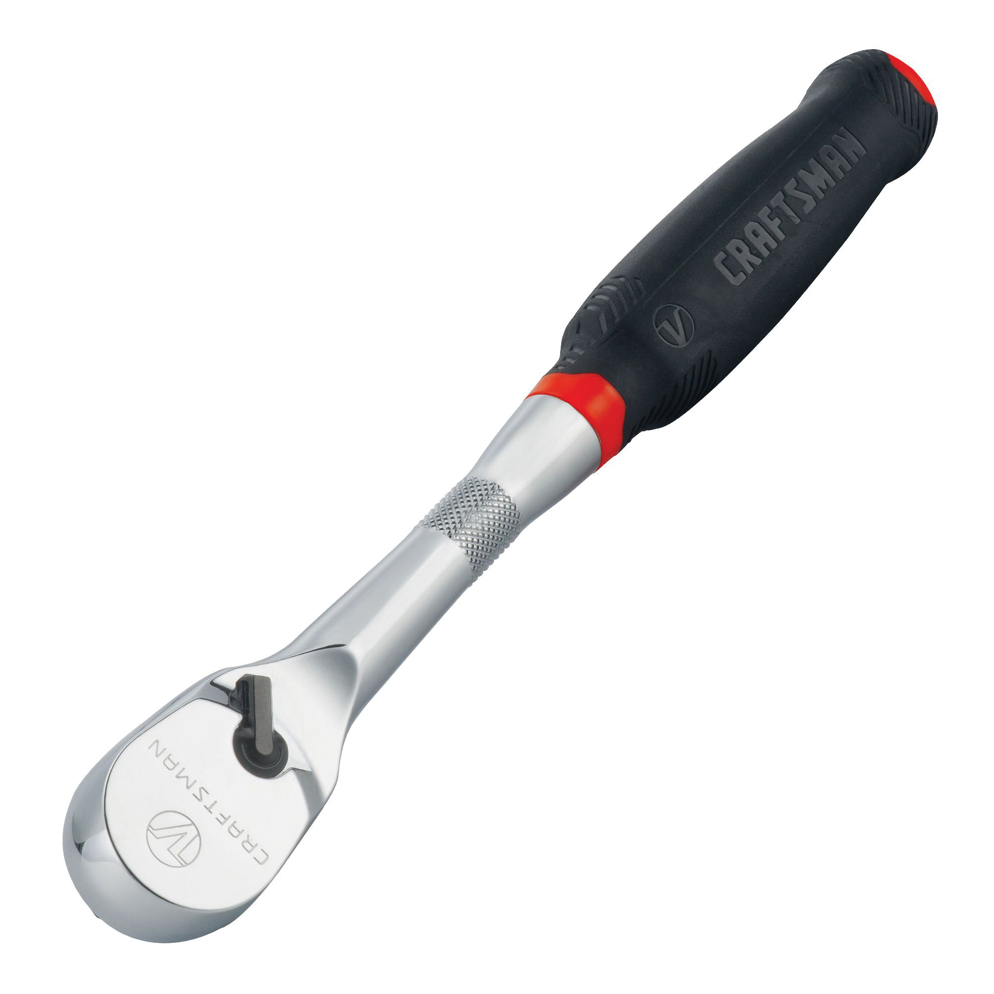 Craftsman V Series CMMT86334V Ratchet, 1/2 in Drive, 3.3 in OAL, Polished Chrome - 2
