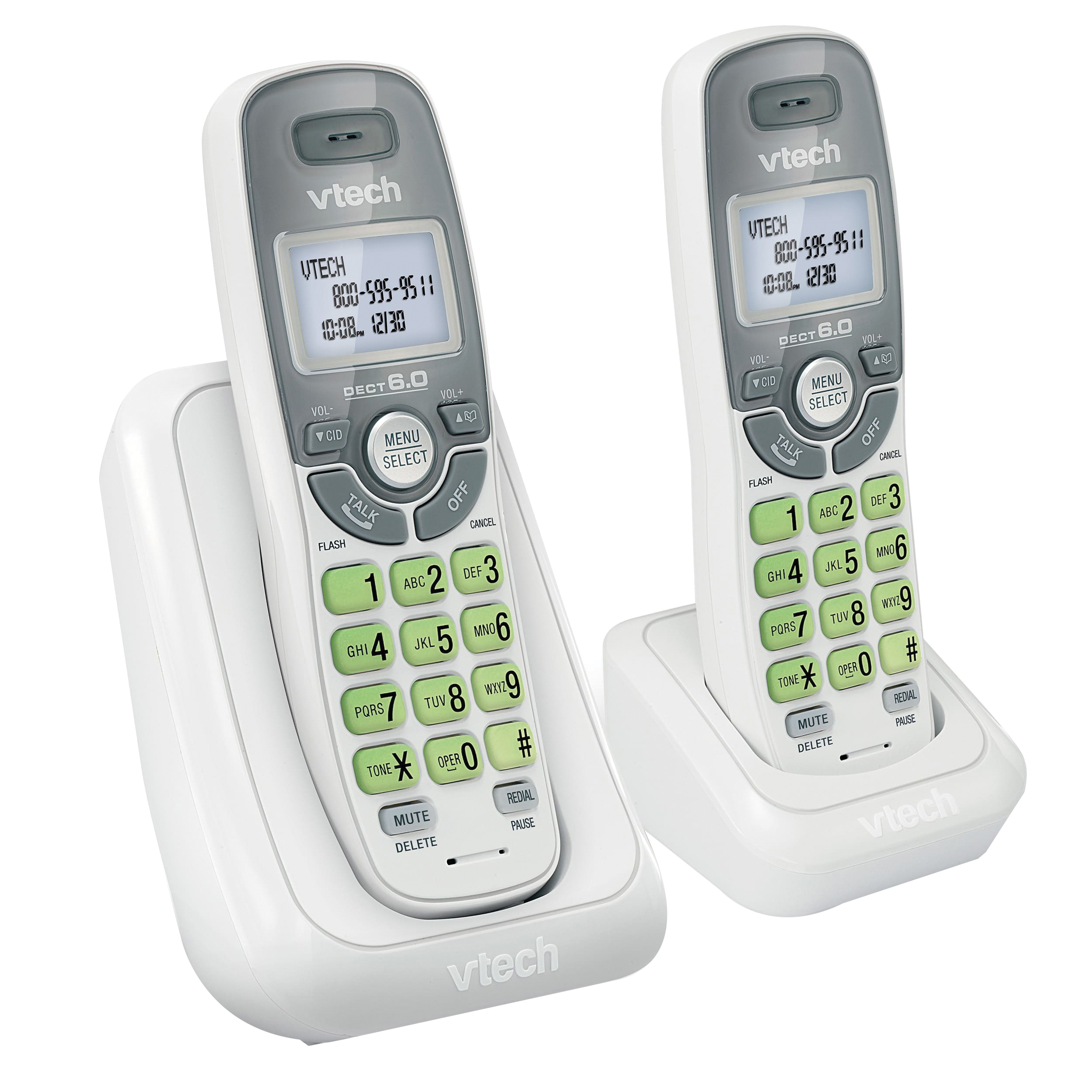 Vtech CS6114-2 Cordless Phone With Caller ID/Call Waiting, 30 Name Input, 30 Names and Numbers Caller ID History - 2