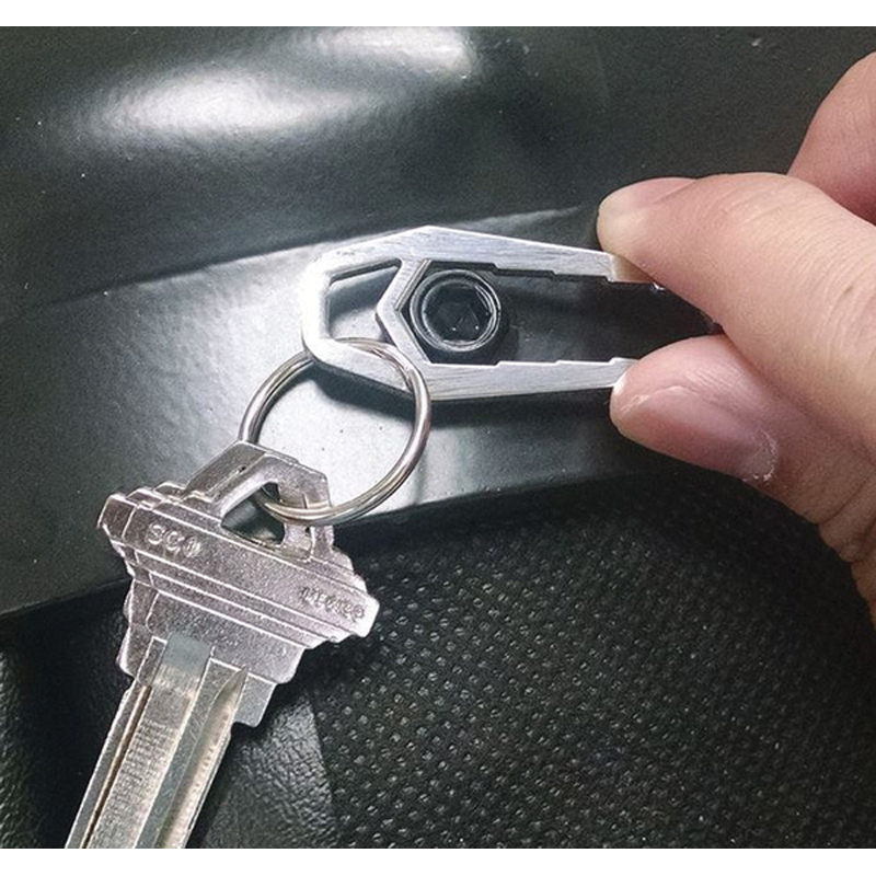 Key Smart Nano Wrench KS802-SS Key Chain, Stainless Steel Case, Polished - 2