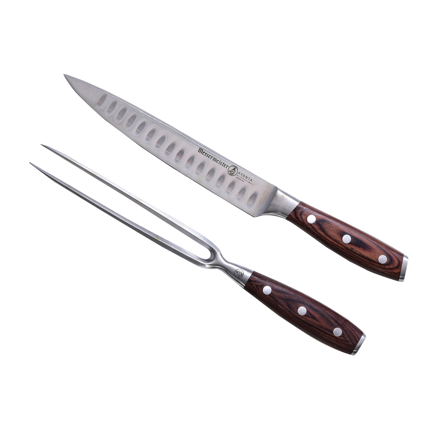 Messermeister Avanta L8000-2KS Carving Set, Stainless Steel, Brown/Silver, 2-Piece - 3
