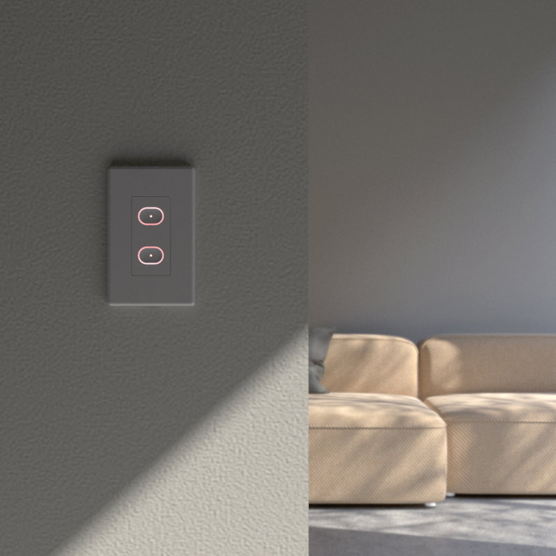 LIFX LFSPWHT1FUS 2-Buttons Light Switch, 1-Pole, 2-Way, 120 VAC, 60 Hz, Wi-Fi, White - 5