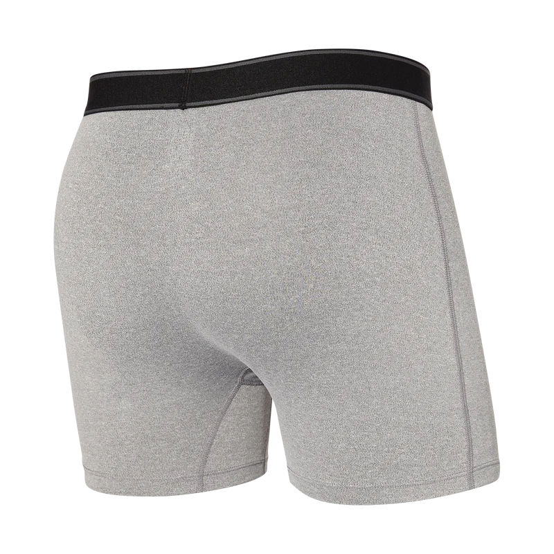 Saxx Daytripper SXBB11F_GRA-SM Boxer Brief, S, Elastane/Polyester, Gray Heather, 29 to 32 in, 5 in L Inseam - 2