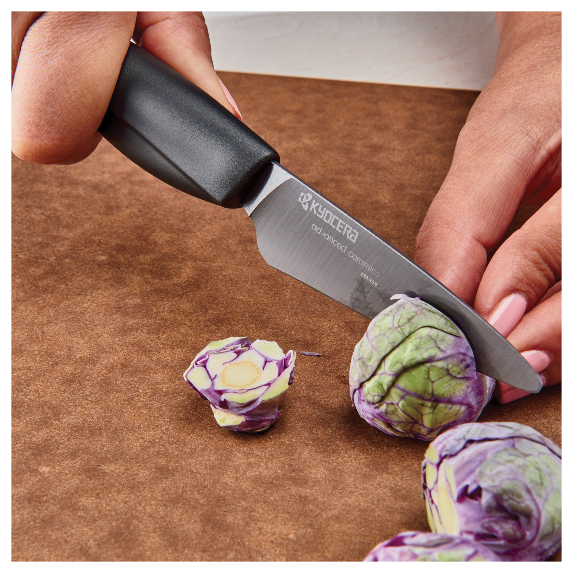 Kyocera INNOVATIONblack ZK-075 BK Paring Knife, 3 in L Blade, Ceramic Blade, ABS Handle, Black Handle - 2