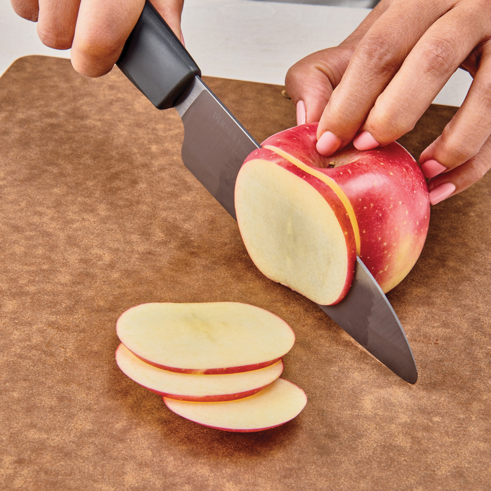 Kyocera INNOVATIONblack Series ZK-140 BK Santoku Knife, 5-1/2 in L Blade, Ceramic Blade, Black Handle - 2