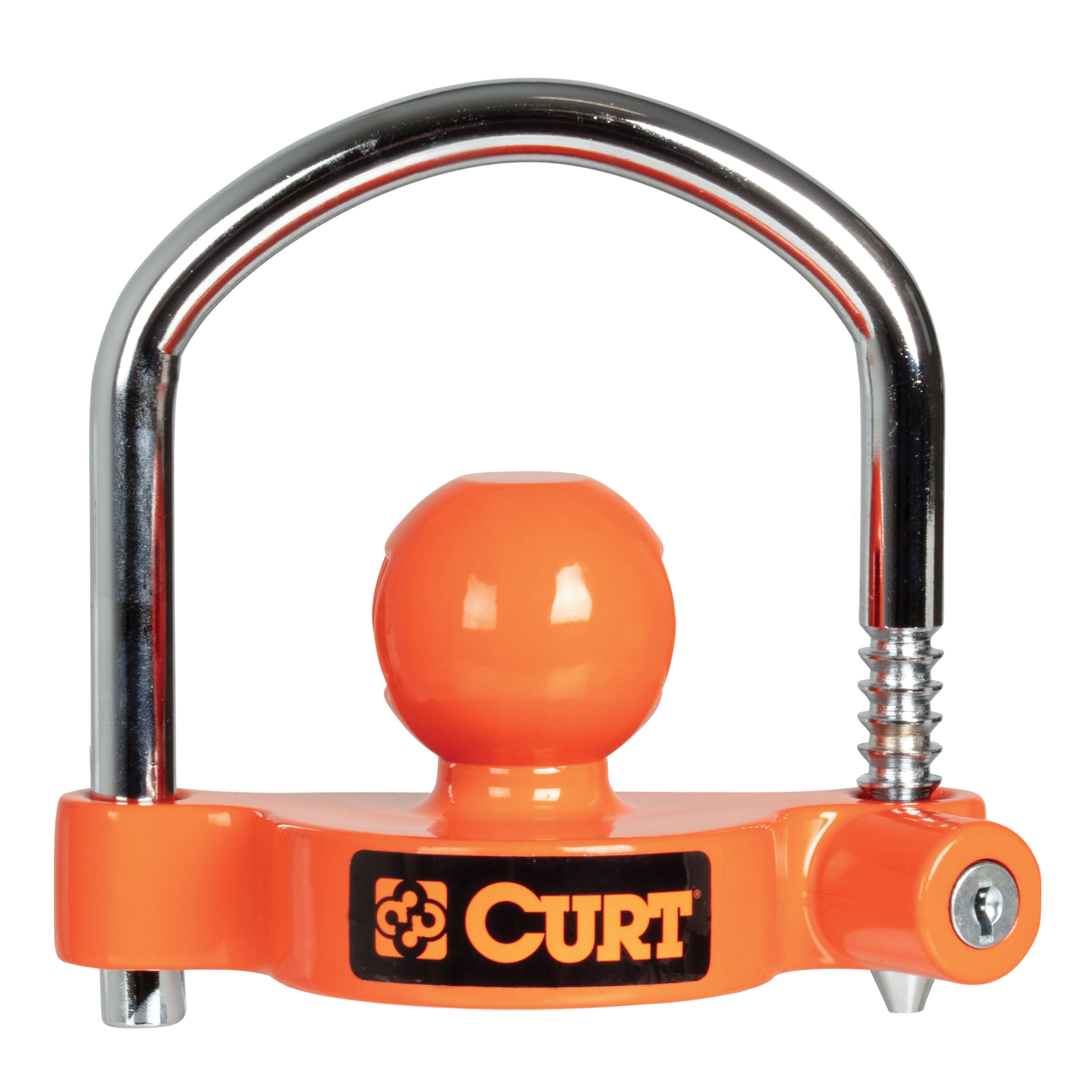Curt 23090 Universal Trailer Coupler Lock, Aluminum/Carbon Steel, Powder-Coated - 2