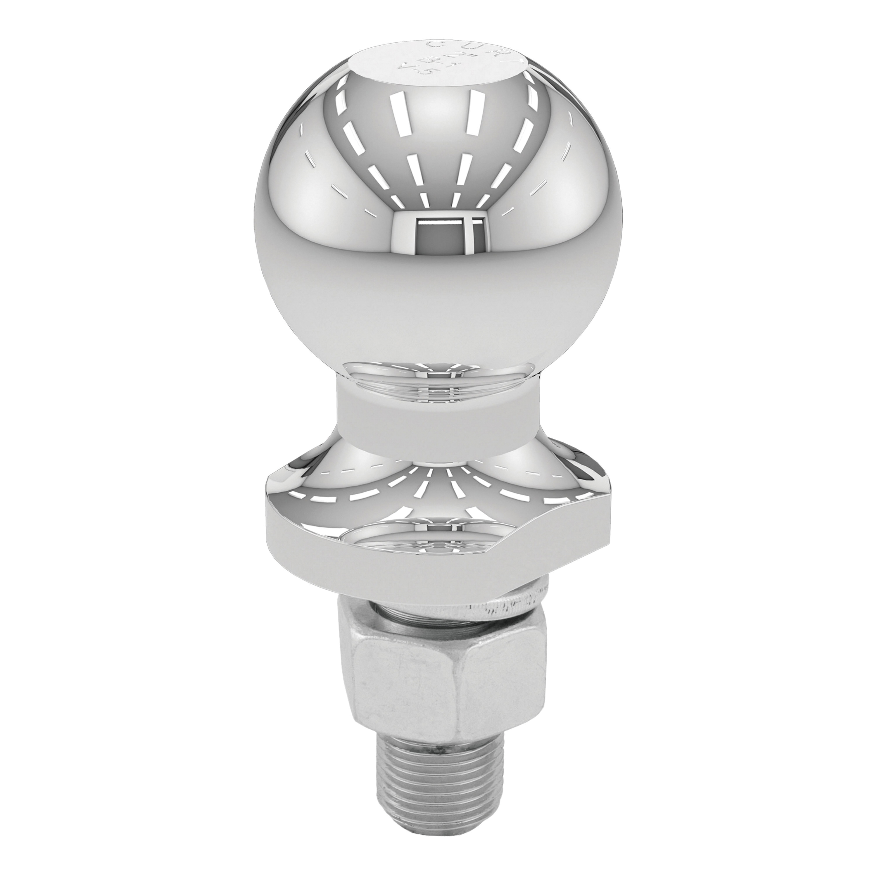 Curt 40064 Trailer Ball, 2 in Dia Ball, 3500 lb Gross Towing, 160 ft-lb Tongue Load, Steel, 1-3/4 in Shank Length, 1/PK - 4