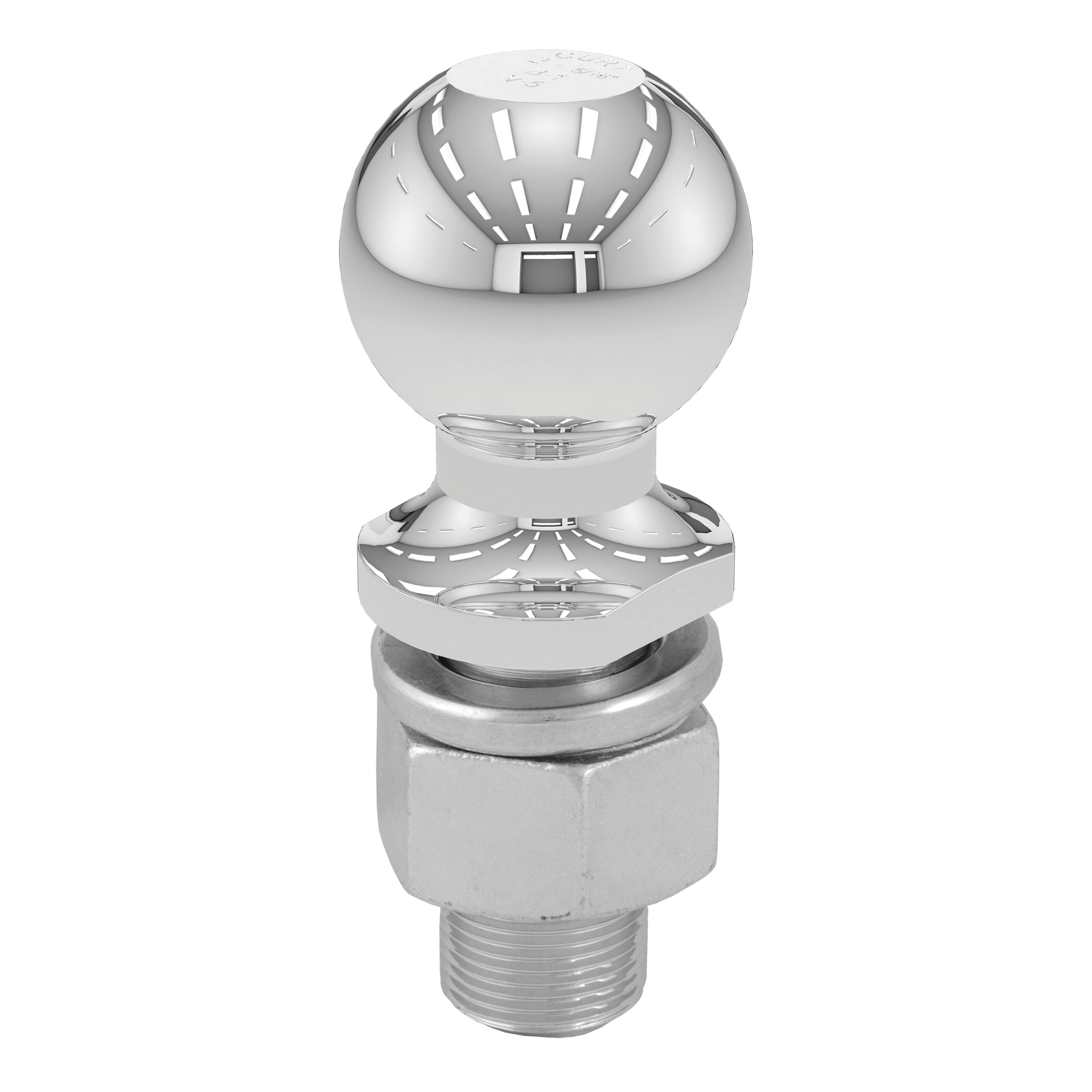 Curt 40068 Trailer Ball, 2-5/16 in Dia Ball, 1-1/4 in Dia Shank, 10,000 lb Gross Towing, 450 ft-lb Tongue Load - 4